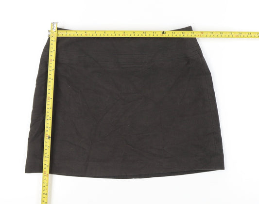 Marks and Spencer Women’s Brown Cotton Pencil Skirt Size 10