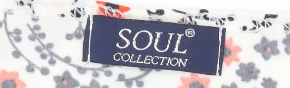 Womens UK Size M Soul Collection Multicoloured Basic T-Shirt