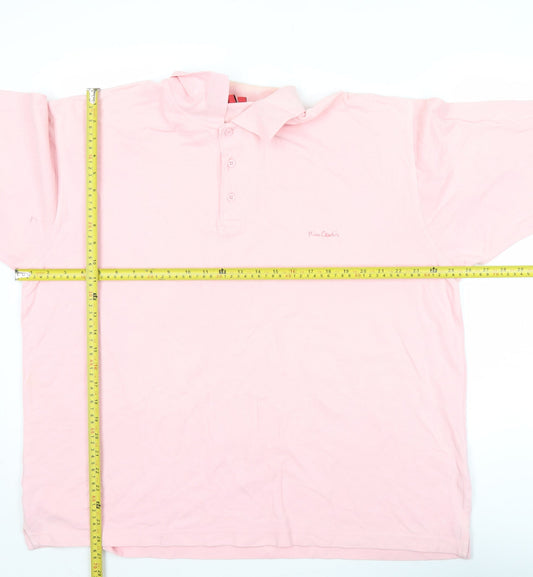 Pierre Cardin Men’s Pink XL Polo Shirt Short Sleeve Cotton