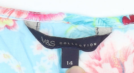 Marks and Spencer Womens Multicoloured Floral Playsuit Size 14