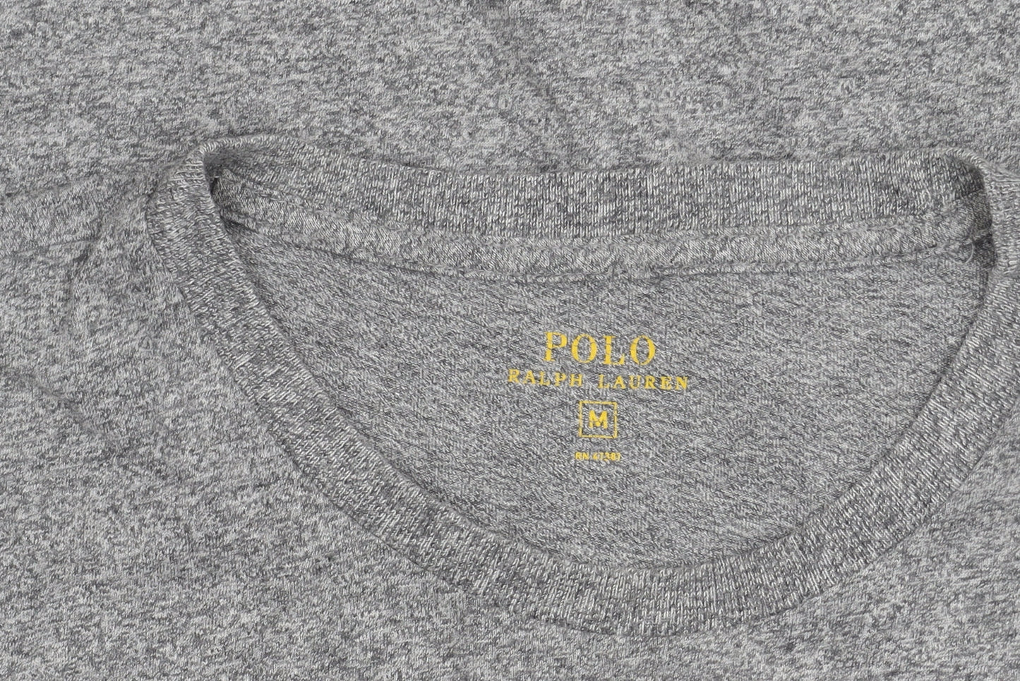 Ralph Lauren Men’s Grey Crew Neck Cotton T-Shirt Size M