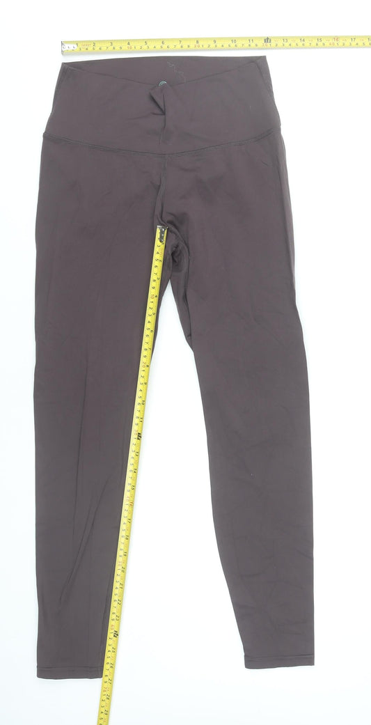 Athlecia Womens Brown Slim Fit Leggings Size 12 Activewear