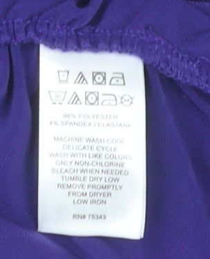 Womens UK Size M Jones New York Purple Basic T-Shirt