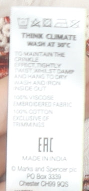 Womens UK Size 12 Marks and Spencer Ivory Tunic Blouse