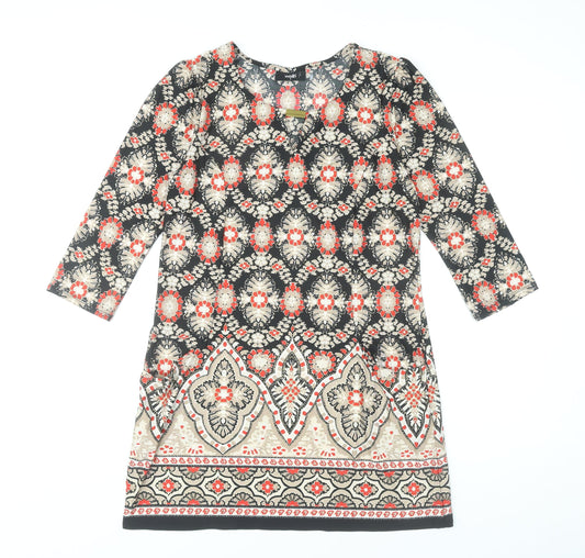 Additional front view of Wallis Women’s Multicoloured Knee Length Shift Dress, size UK 10
