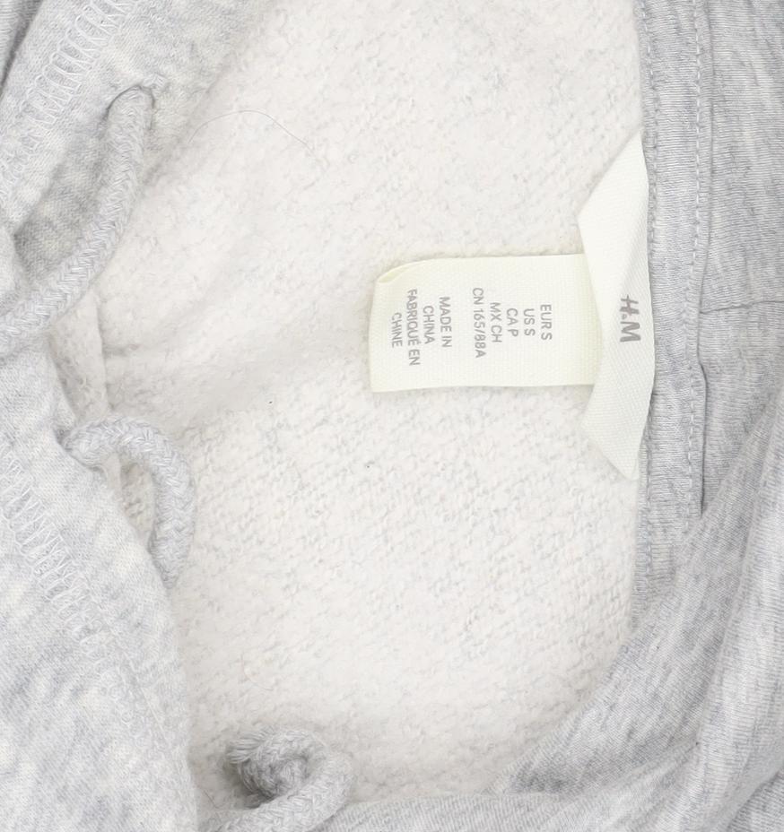 Mens UK Size S H&M Grey Pullover Hoodie