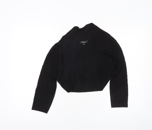 Womens UK Size 14 Debenhams Black Cropped Blouse