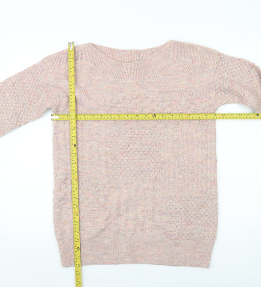 Womens UK Size 6 Marks and Spencer Pink Pullover Jumper