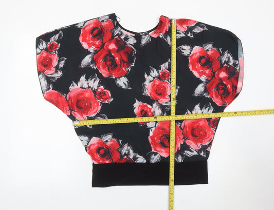 Quiz Women’s Multicoloured Floral Tunic Blouse Size 12