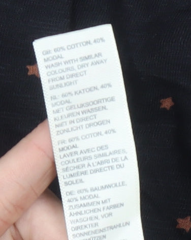 Fat Face Womens Black Floral Shift Dress Size 10 Long Sleeve Casual