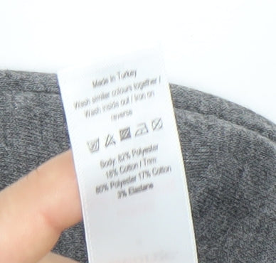 George Women Grey Mickey Mouse Disney Jumpsuit Size S Short Sleeve