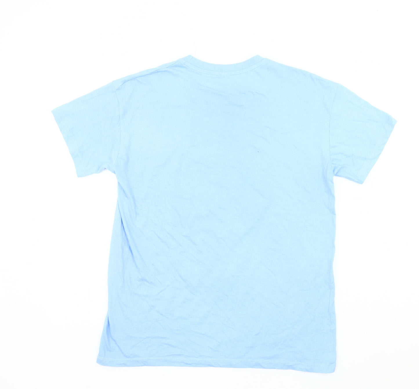 Sol's Warwick Snow Blue Men's Ski Graphic Cotton T-Shirt Size S