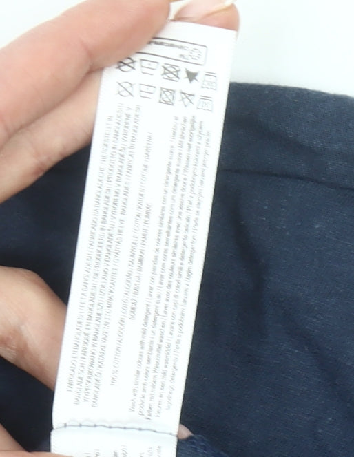 Primark Men’s Blue Large Regular Fit Japanese Graphic T-Shirt