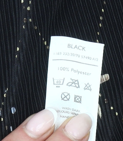 Berkertex Plus Size 22 Women’s Black Geometric Embroidered Pencil Skirt