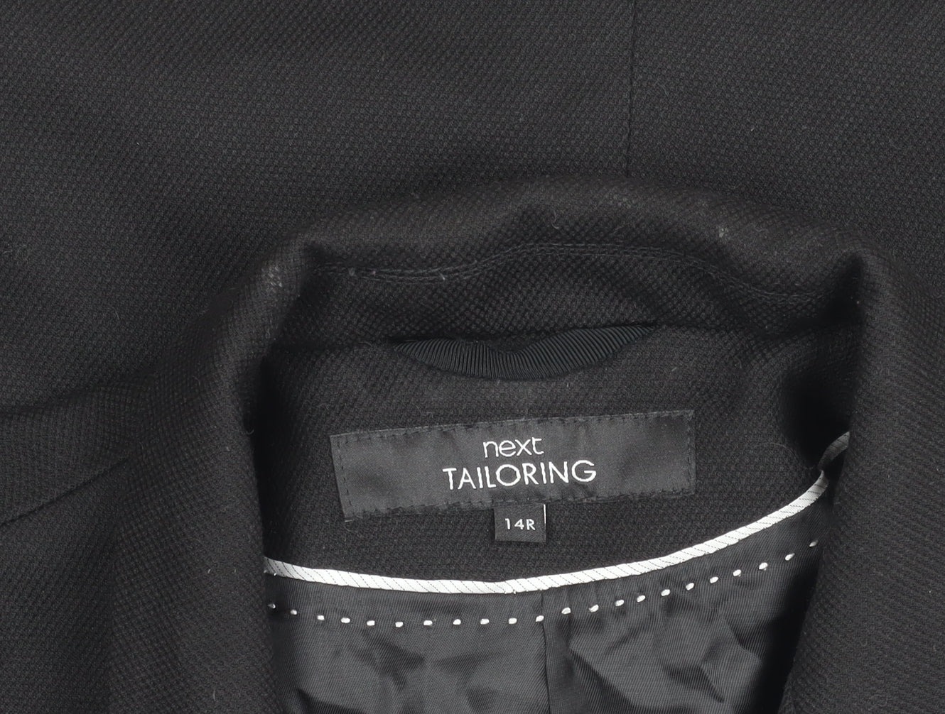 Next Women Black Size 14 Tailored Suit Jacket Blazer Workwear