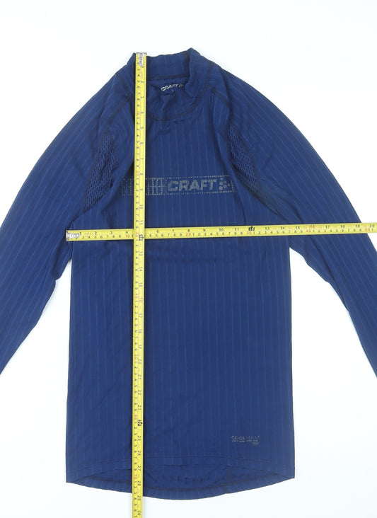 Craft Men’s Blue Long Sleeve Athletic Pullover T-Shirt S