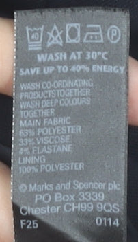 Marks and Spencer Women Black Size 12 Pencil Skirt Workwear