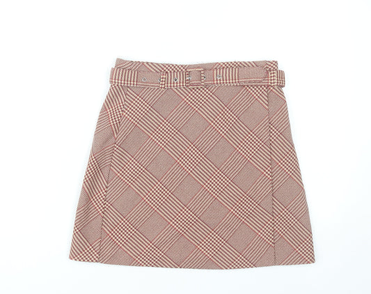 Womens UK Size 8 H&M A-Line Tweed Skirt