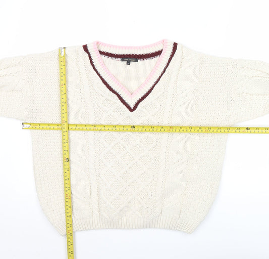 Womens UK Size 6 River Island Ivory Pullover Jumper