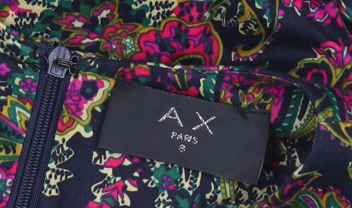 AX Paris Women’s Multicoloured Paisley Bodycon Dress Size 8