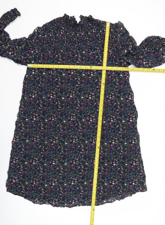 Marks and Spencer Womens Multicoloured Floral Shift Dress Size 12