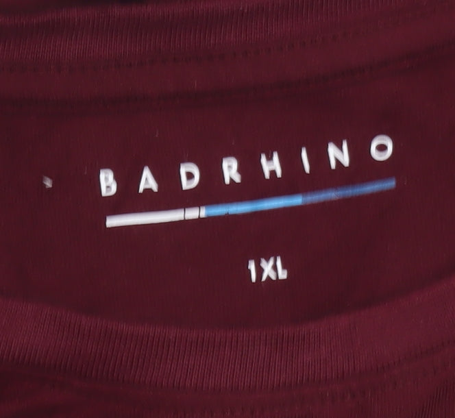 BadRhino Men’s Red XL Graphic Road Trip T-Shirt