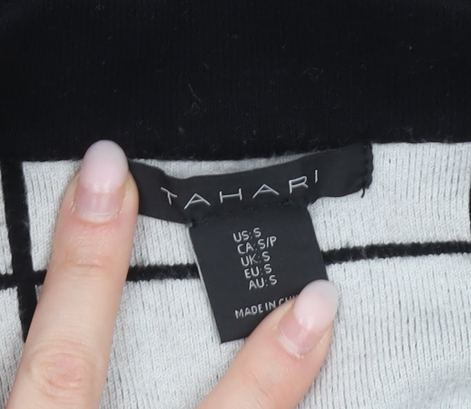 Womens UK Size S Tahari Black Cardigan Jumper