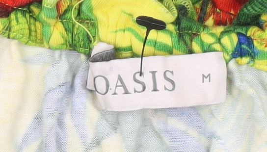 Oasis Women’s Multicoloured Tropical Off Shoulder Skater Dress M