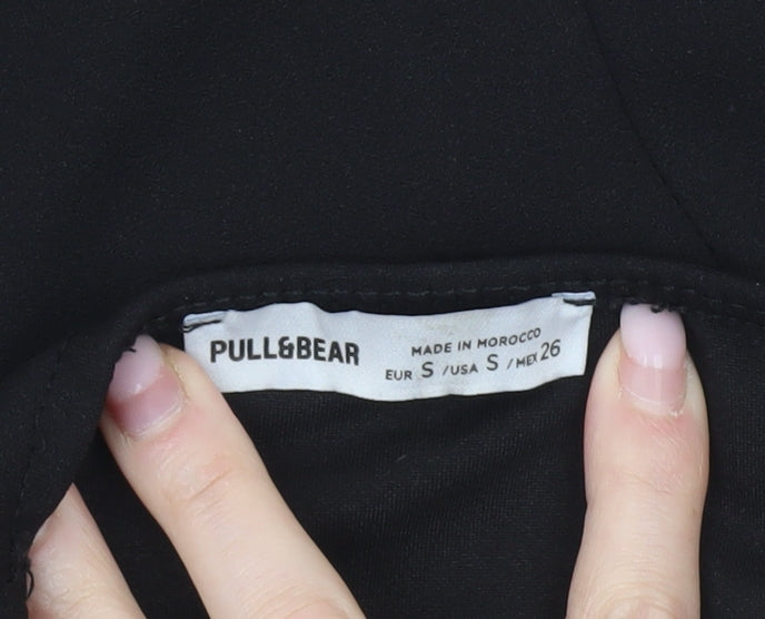 Pull&Bear Women’s Black Bodycon Short Dress Size 8 Sleeveless