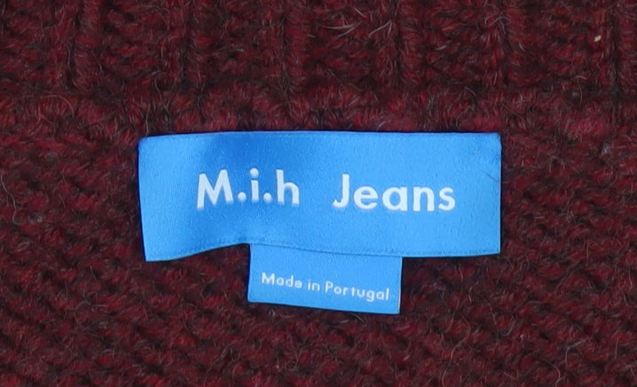 M.i.h Jeans Womens Multicoloured Striped V-Neck Jumper XS