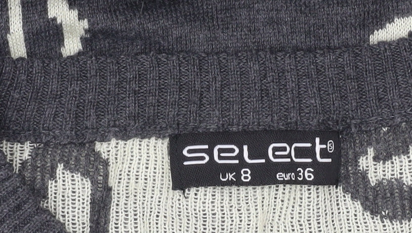 Womens UK Size 8 Select Grey Pullover Jumper