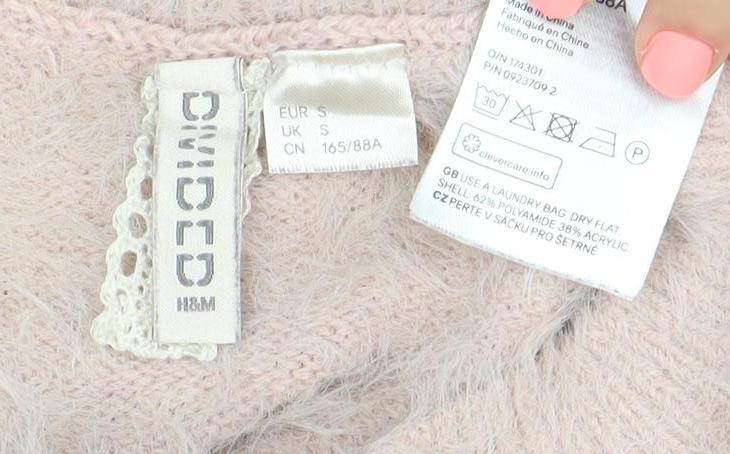 Womens UK Size S H&M Divided Pink Pullover Jumper