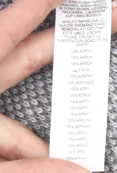 Womens UK Size 14 Debenhams Grey Cardigan Jumper