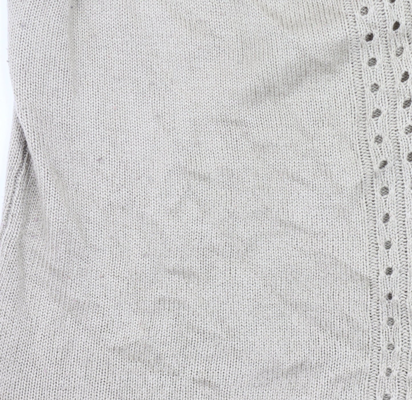 Damart Women’s Beige Cardigan Size 18 V-Neck Button Knit