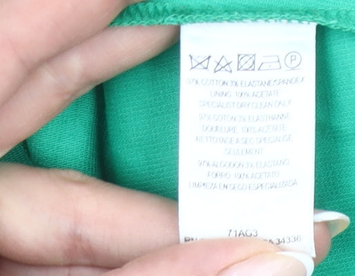 French Connection Women’s Green Strapless Bodycon Dress Size 12