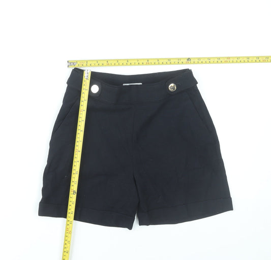 H&M Women’s Black Size 4 Sailor Shorts Polyester Blend