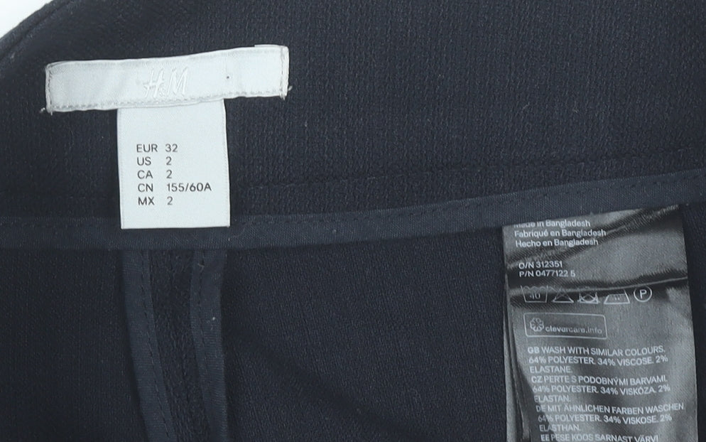 H&M Women’s Black Size 4 Sailor Shorts Polyester Blend