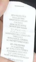 Boohoo Women Black Polka Dot Shift Dress Size 12 Puff Sleeve