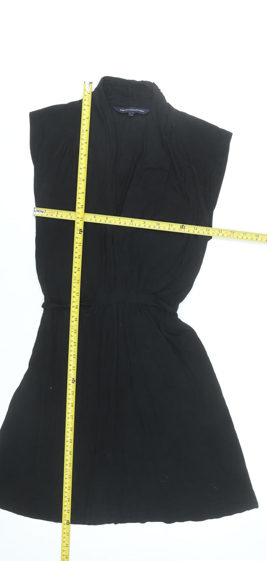 French Connection Women’s Black Size 10 Sleeveless Shift Dress