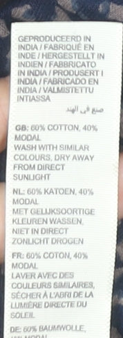 Fat Face Women’s Blue Animal Print Shift Dress Size 8 Cotton Modal