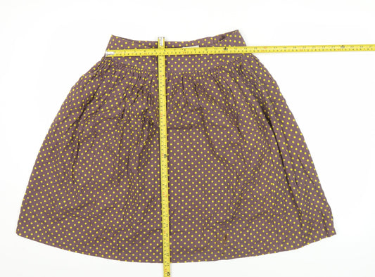 Womens UK Size 10 People Tree A-Line Woven Skirt