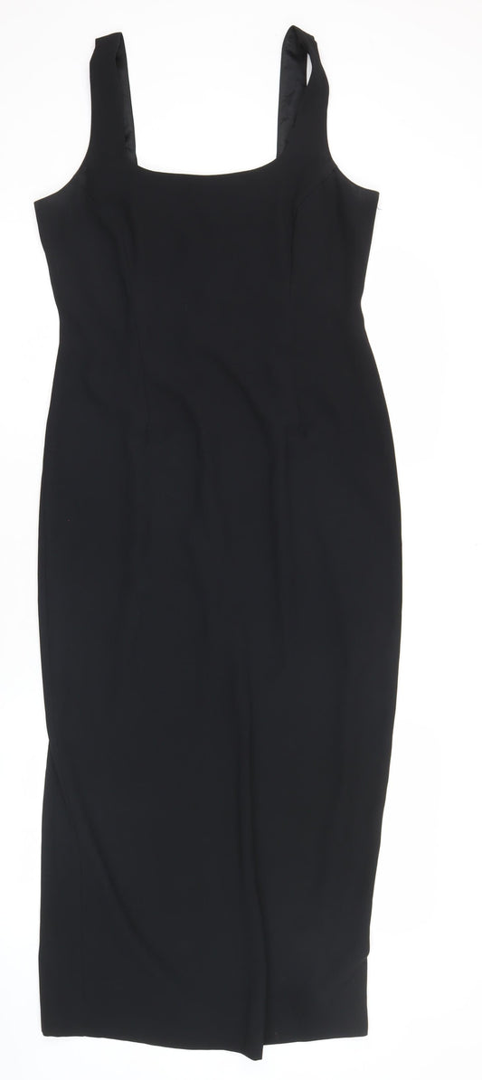 Additional front view of Principles Women Black, size 12, Sheath Dress Sleeveless Formal