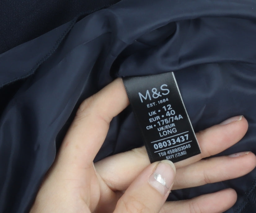 Marks and Spencer Women’s Blue Size 12 Long Pencil Skirt