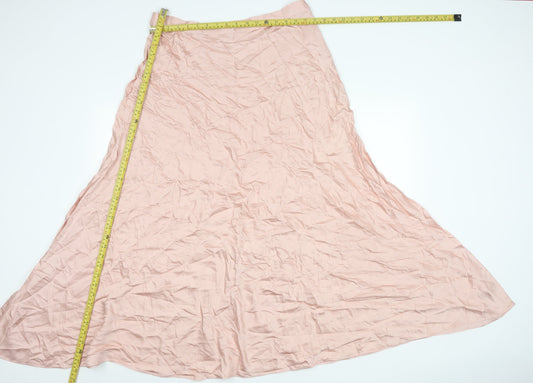 Marks and Spencer Women’s Pink Size 16 A-Line Long Skirt