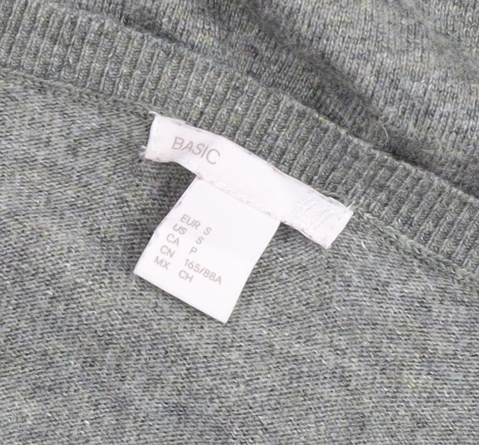Womens UK Size 8 H&M Grey Pullover Jumper