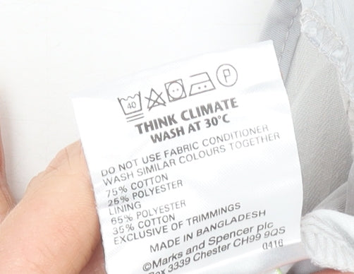 Marks and Spencer Mens Grey Chino Trousers 38W 31L Regular Fit