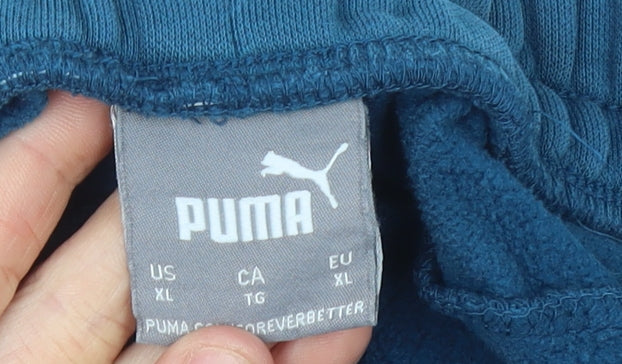 Puma Men’s Blue XL Jogger Sweatpants Elastic Waist Casual