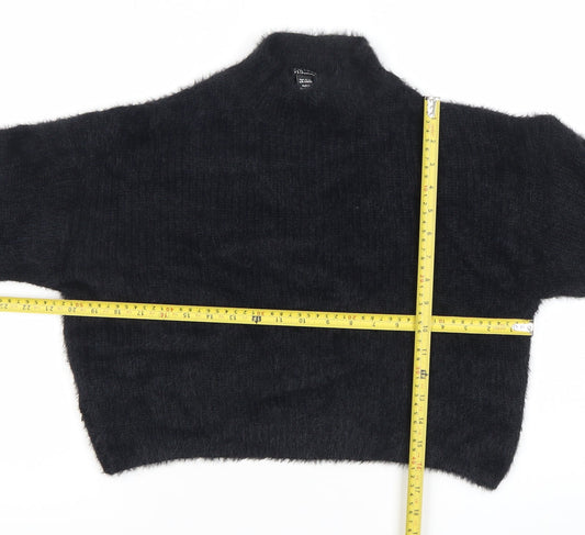 915 Generation Girls Black Mock Neck Pullover Jumper 14-15 Years