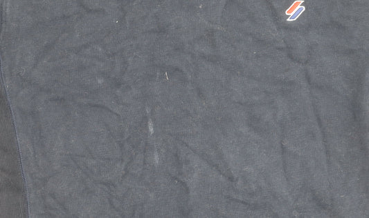 Superdry Men’s Blue XS Pullover Crew Neck Sweatshirt Logo