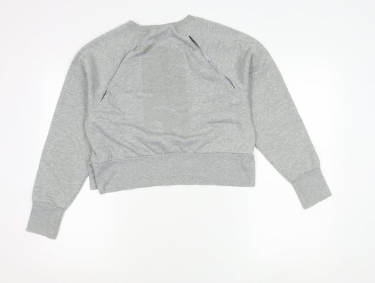 Nike Womens Grey XS Dri-Fit Crew Neck Long Sleeve Sweatshirt